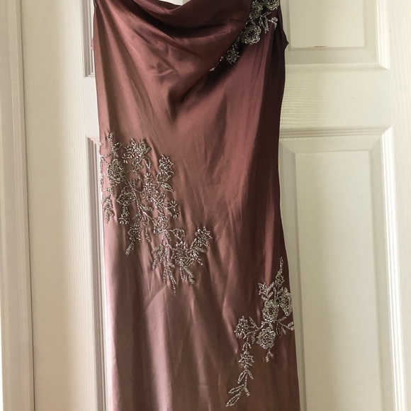 Lord & Taylor -Sheath cowl neck embellished Dress -size 10 - Picture 5 of 5